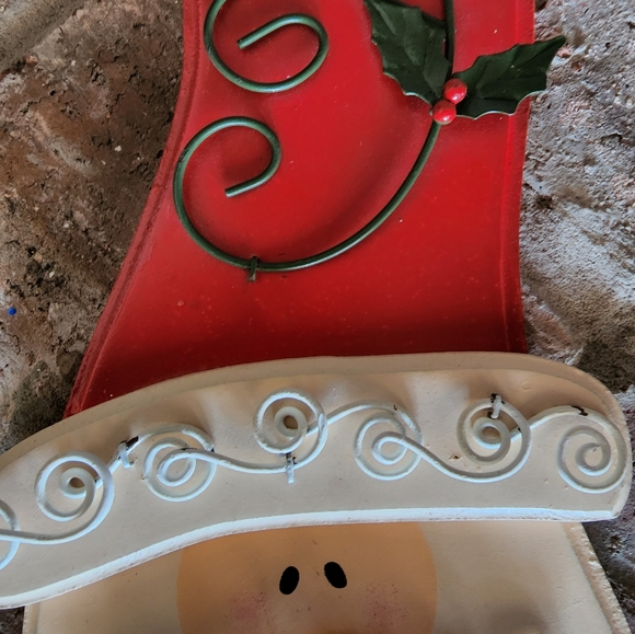 Wood and Metal Santa Face 🎅 - Picture 5 of 5